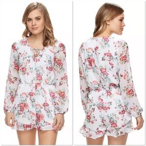 Disney Beauty and the Beast floral romper S